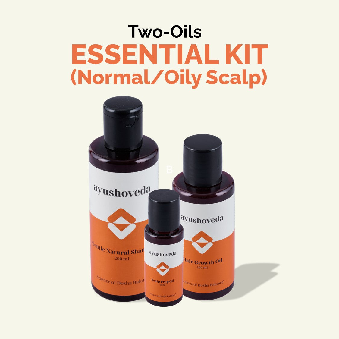 Essential Hair Care Kit (for Normal/Oily Scalp) | Two-Oils + Shampoo